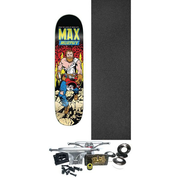 StrangeLove Skateboards Max Murphy Apocalypse Dude Skateboard Deck - 8.5" x 32.5" - Complete Skateboard Bundle
